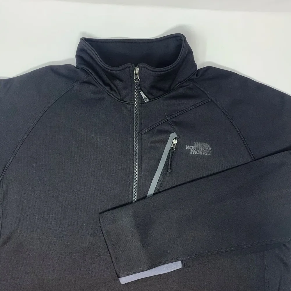 The North Face‎ Men's Pullover Sweatshirt 1/4 Zip Black Size Large